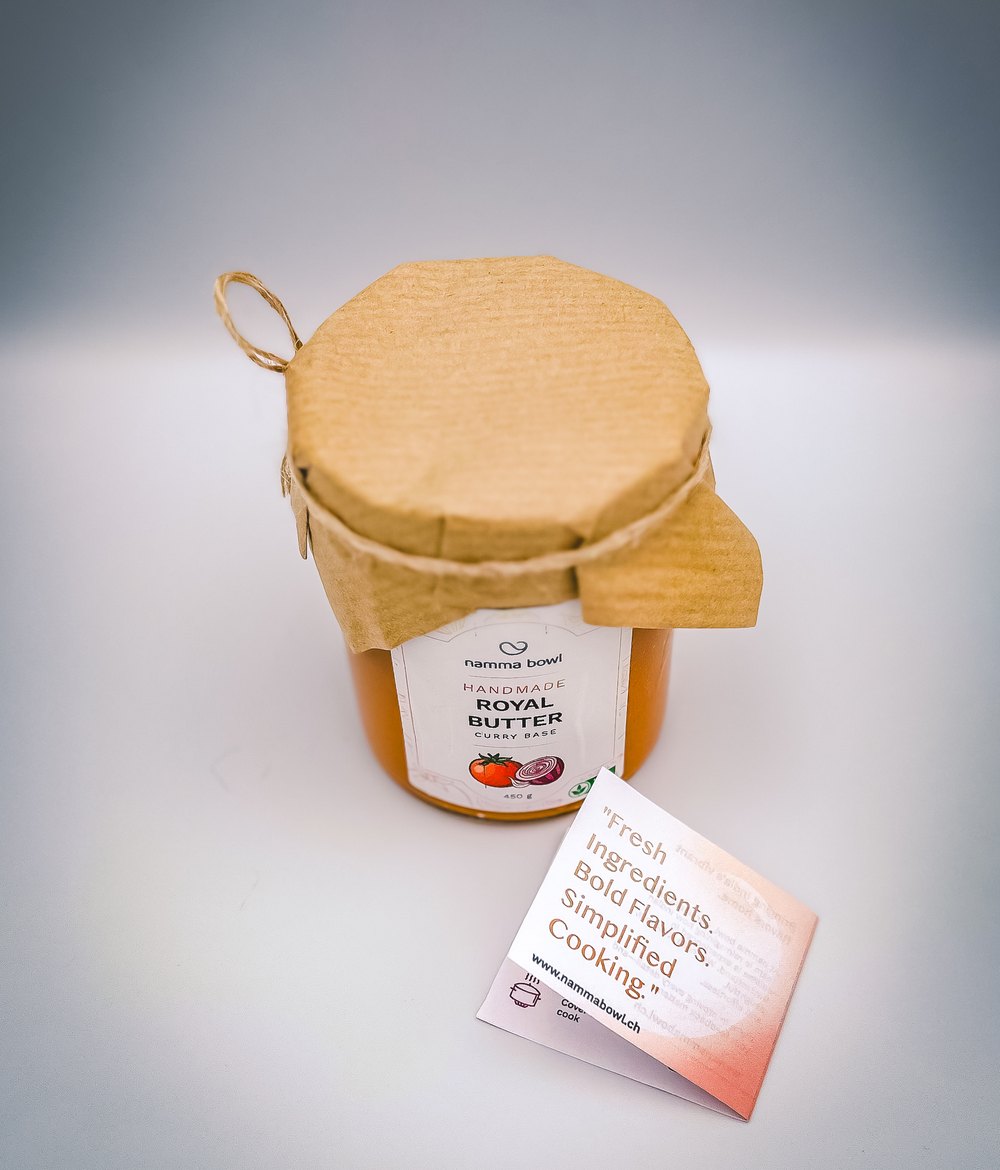 Royal Butter jar with recipe card