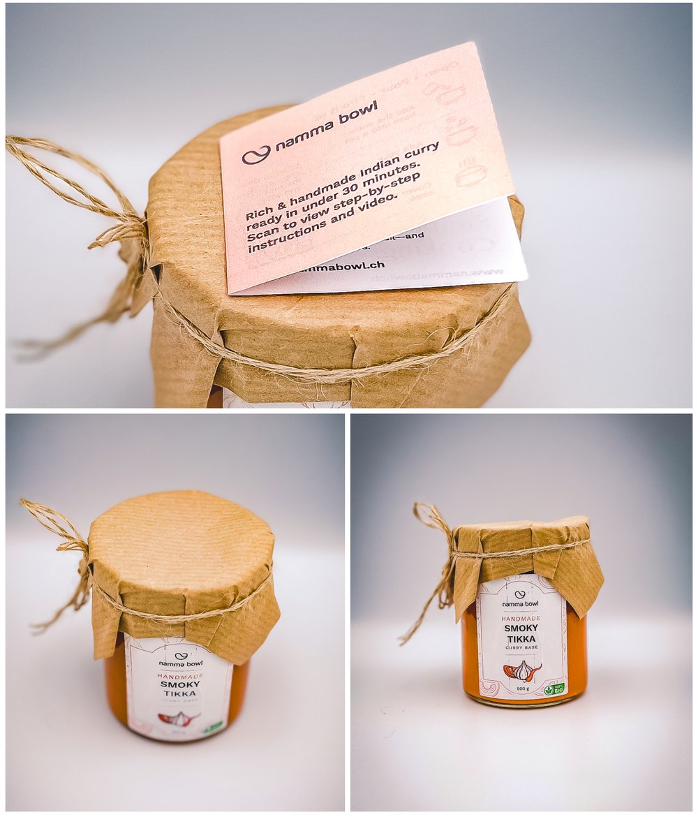 Smoky Tikka jar with recipe card
